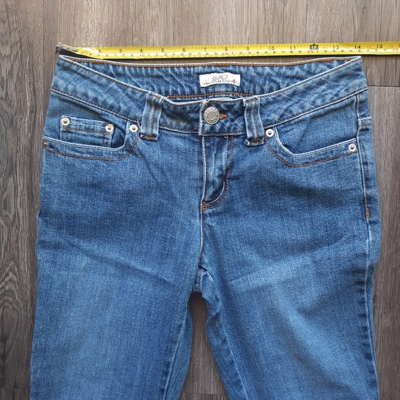 SO Wear it Declare it Jeans Womens Size 5 Blue Denim Flare Outdoors Mid Rise - Picture 5 of 14